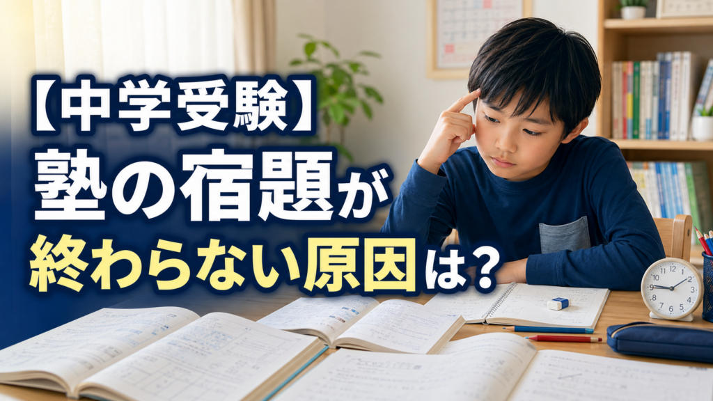 中学受験で成績が伸びない7つの原因｜勉強法を立て直す具体策