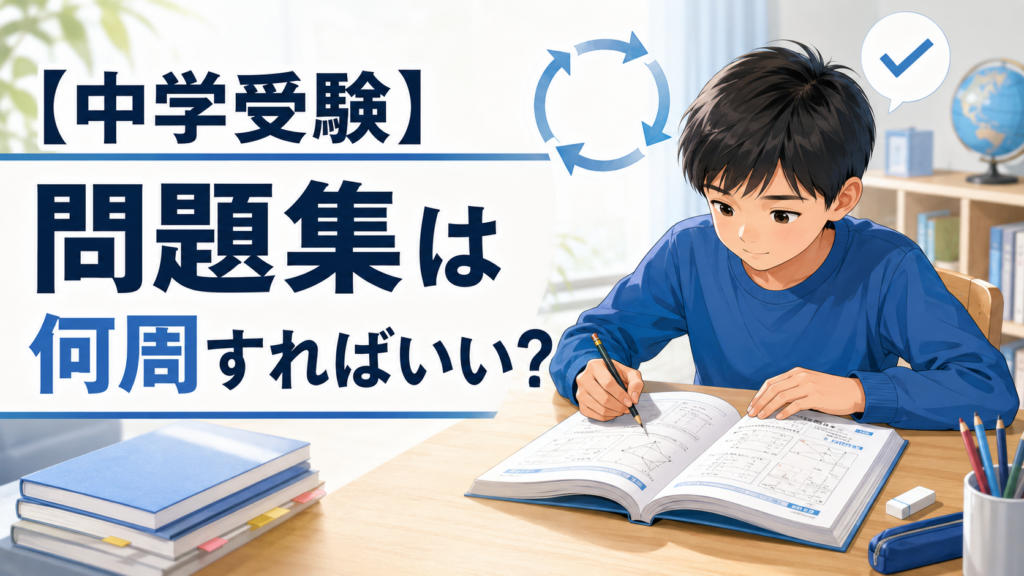 中学受験の問題集は何周すればいい？繰り返しても成績が上がらない原因と正しい復習法