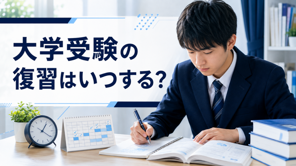 大学受験の復習はいつする？忘れにくくなるタイミングと教科別のやり方