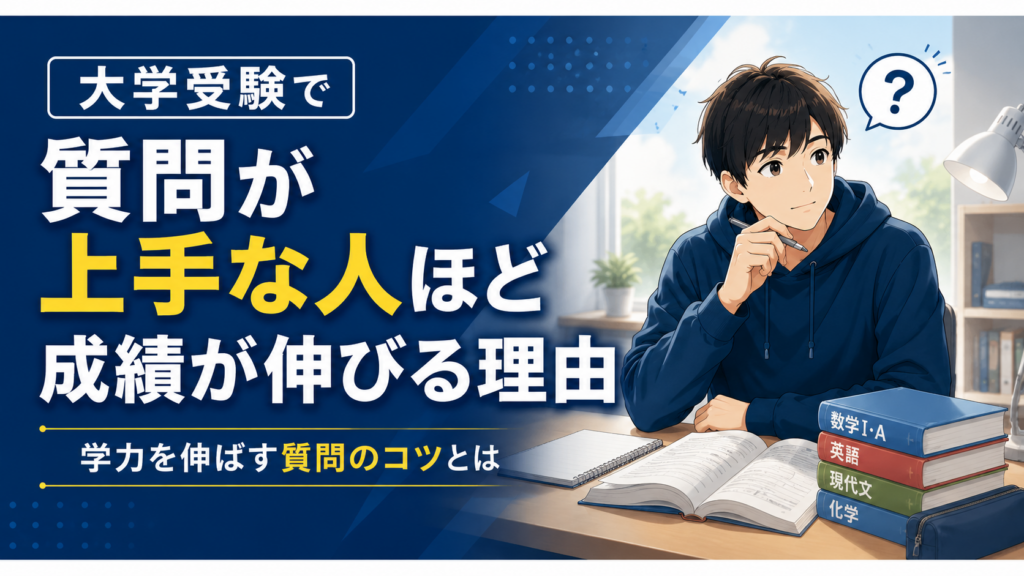 大学受験で質問が上手な人ほど成績が伸びる理由｜学力を伸ばす質問のコツとは
