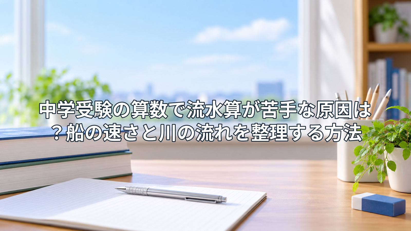 中学受験の算数で流水算が苦手な原因は？船の速さと川の流れを整理する方法