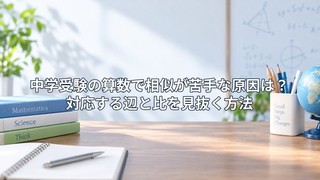 中学受験の算数で相似が苦手な原因は？対応する辺と比を見抜く方法