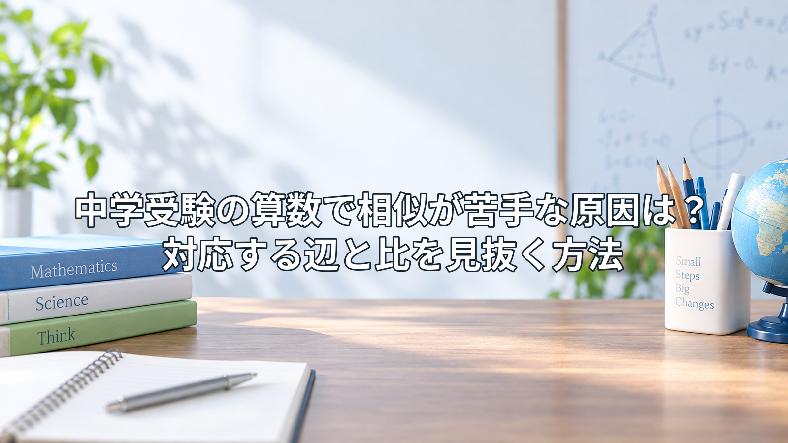 中学受験の算数で相似が苦手な原因は?対応する辺と比を見抜く方法