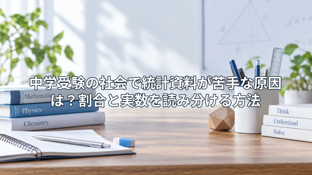 中学受験の社会で統計資料が苦手な原因は？割合と実数を読み分ける方法